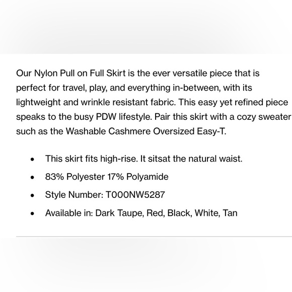 Tibi Nylon Pull On Full Skirt - Picture 8 of 8